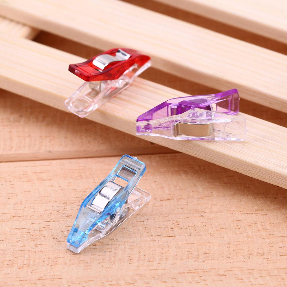 Supporto per clip in plastica 50 pezzi misto per tessuto patchwork fai-da-te trapuntatura artigianale cucito clip per maglieria forniture per ufficio a casa clip colorata