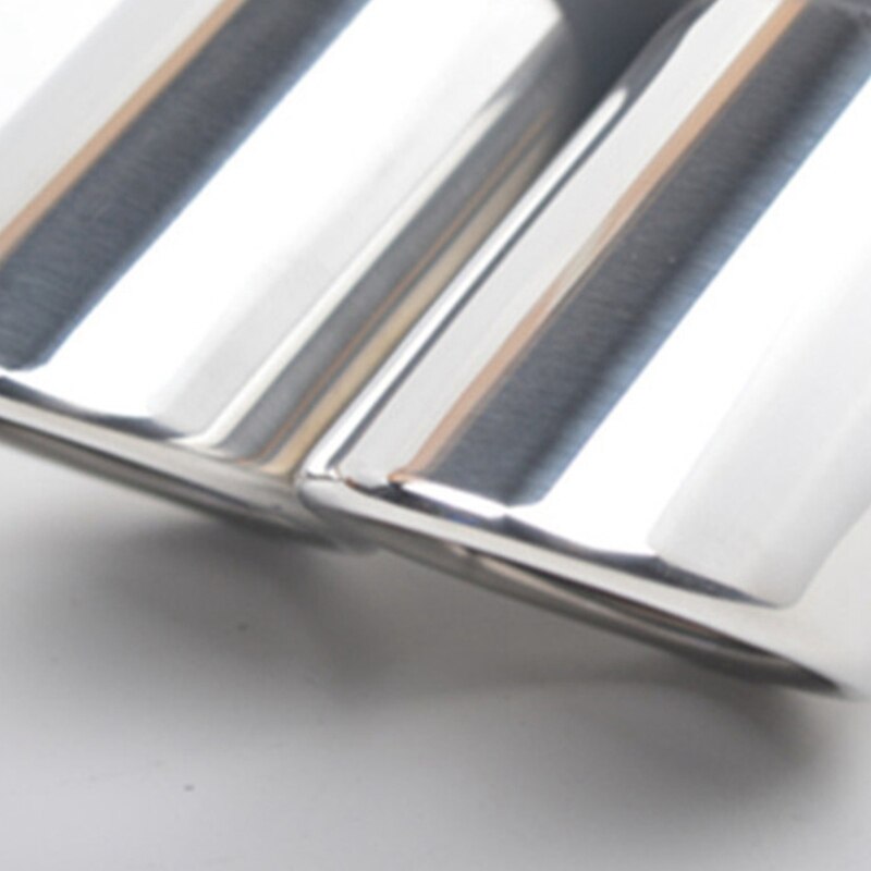 Oblique Mouth Double-Row Curved Stainless Steel Double-Row Tail Throat Tail Cover Exhaust Pipe Tail Throat