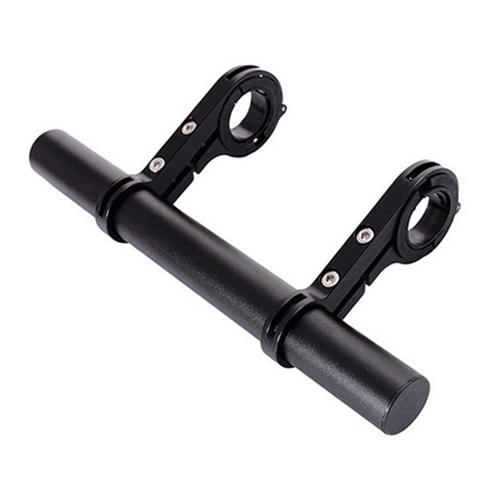 MTB Bike Bicycle Handlebar Flashlight Phone Mount Holder Carbon Tube Extended Bar Bracket Bicycle Accessories: 20cm Black