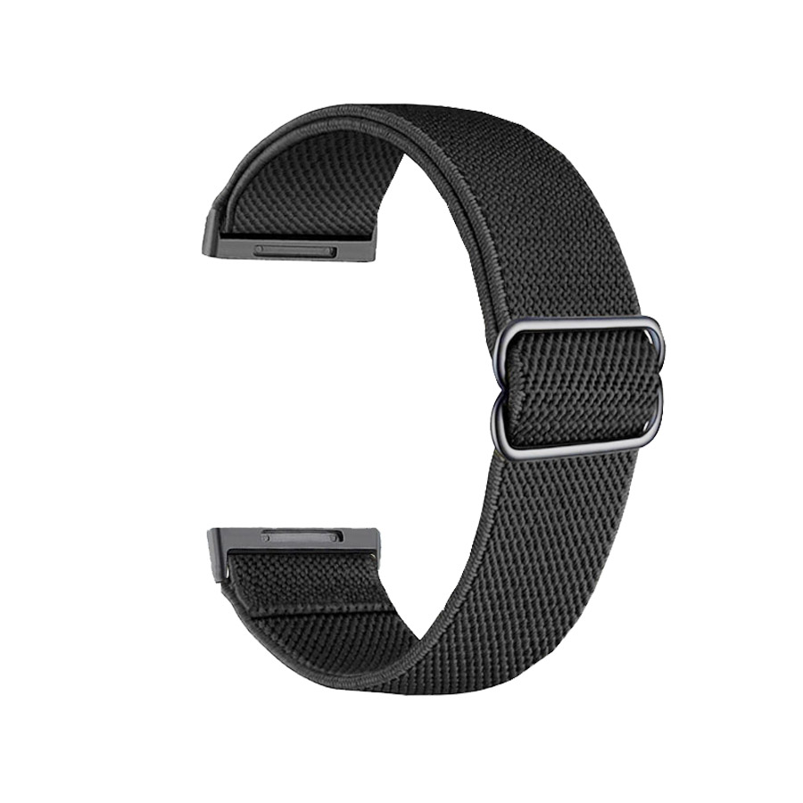 Nylon elastische lus horlogeband voor Fitbit Versa 4 3 riem vervangende armband voor Fitbit Sense 2 polsbandje Correa riem accessoire: SMOKEY MAUVE / 16mm