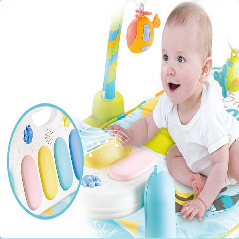 Baby legemåtte børn pædagogisk puslespil tæppe klavermusik tæppe baby tidlig udvikling legemåtte gym krybende aktivitet måtte legetøj