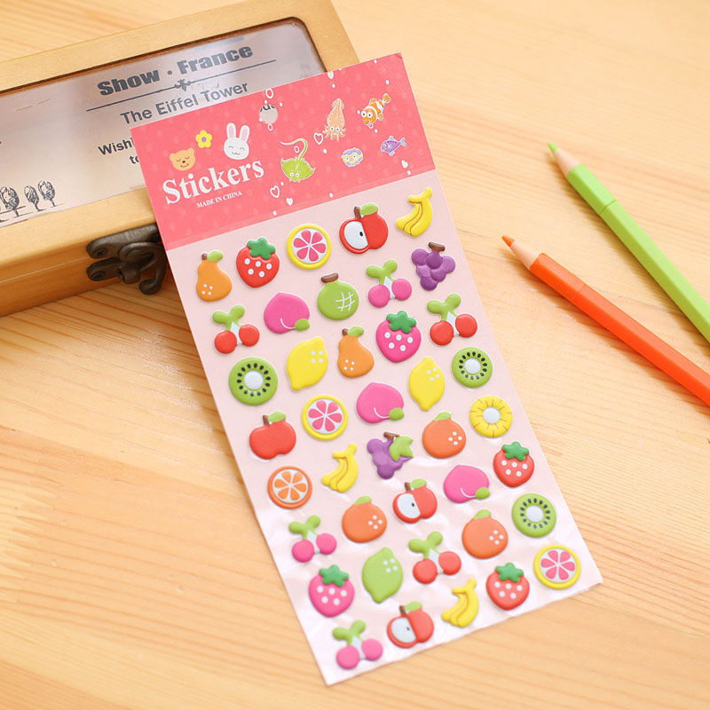 Lovely Cartoon Stickers for iPhone 6s 7 Plus Fruit Trinkets for Mobile phone: Fruit