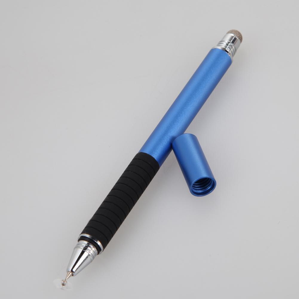 2 in 1 Mutilfuction Fine Point Round Thin Tip Touch Pen Capacitive Stylus Pen for iPad iPhone All Mobile Phones Tablet: Blue