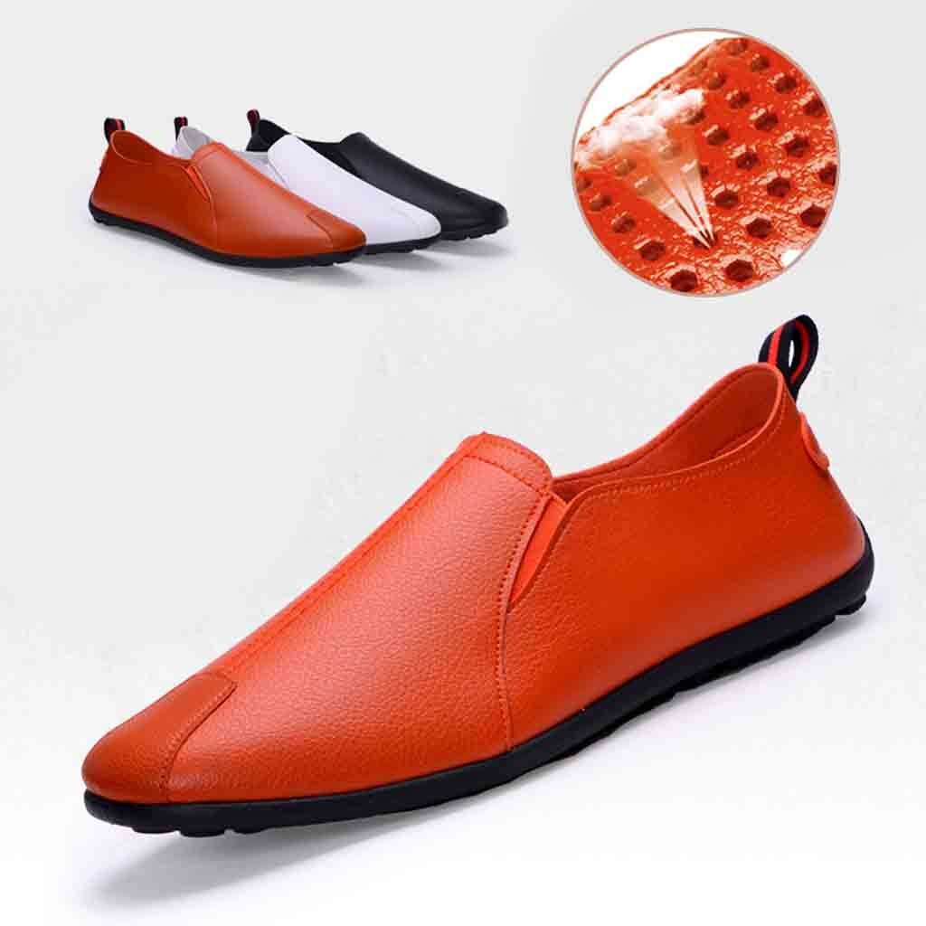 causal men shoes Leather Casual Slip-On Breathable Driving Boat Shoes Dress Shoes sapato social masculino #y2