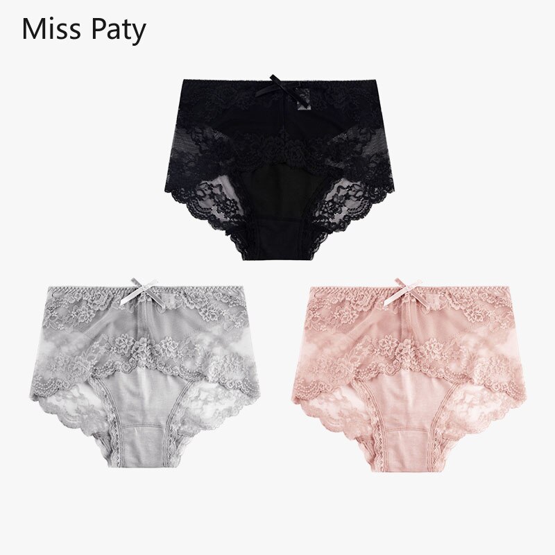 5pcs/lot M L XL XXL XXXL women's sexy hollow lace transparent briefs seamless pants cotton seamless large size panties plus size