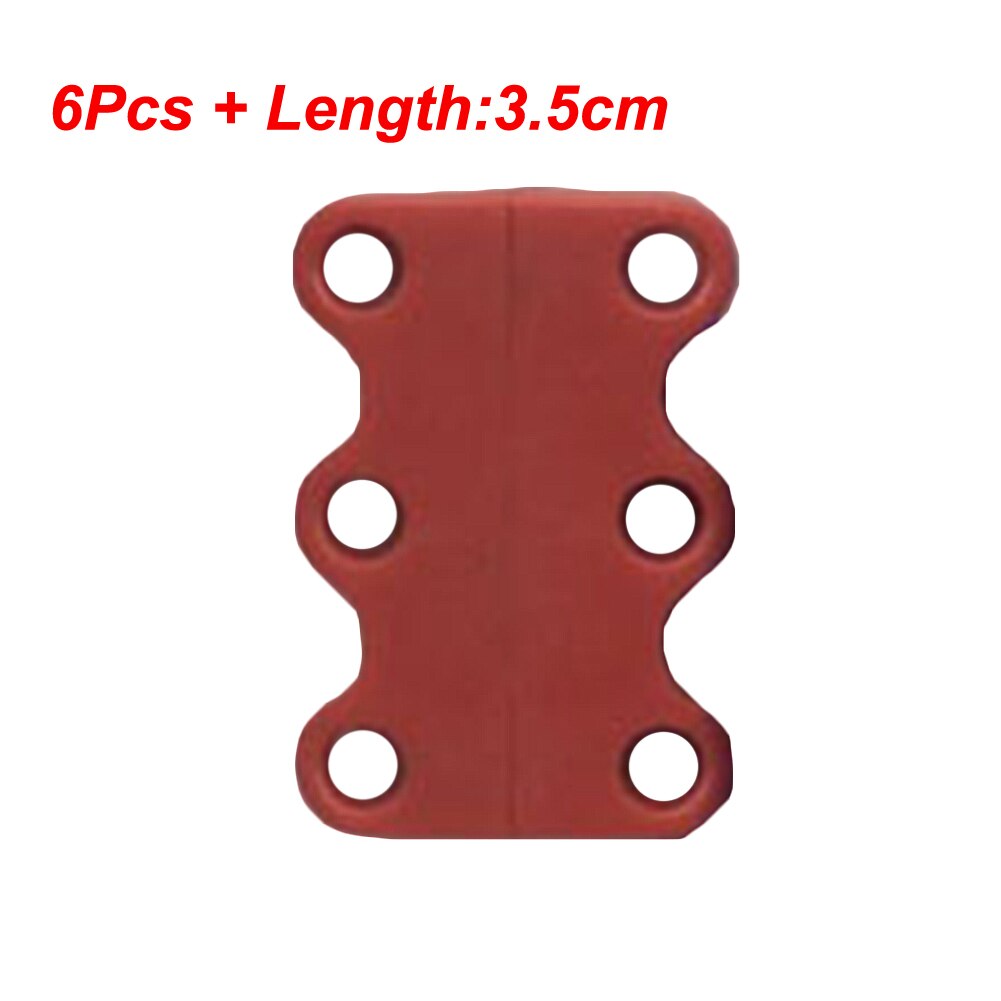 Lacets magnétiques 10 couleurs, 12 pièces/24 pièces, lacets de Sport sans cravate, avec fermeture magnétique: red S
