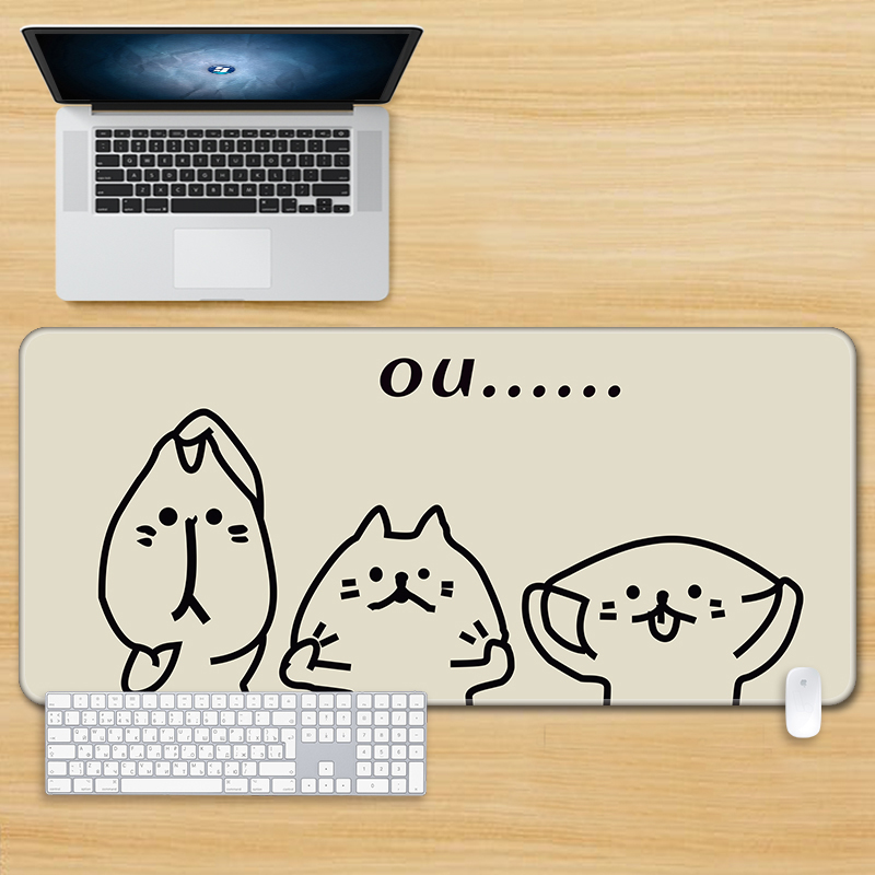 Süßes Mauspad, Kunst, Kawaii-Katze, Computer, XXL, Tastaturmatten, großes Spielen-Mauspad, Schreibtischunterlage, PC, Gamer, Büro, Zuhause, Tisch, Mauspad