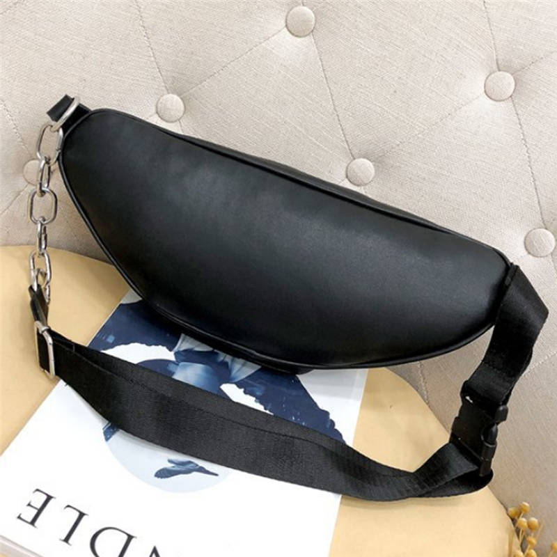 Black Faux Leather Taille Zak Mobiele Telefoon Heuptas Fanny Pack Bum Bag Voor Vrouwen Mannen