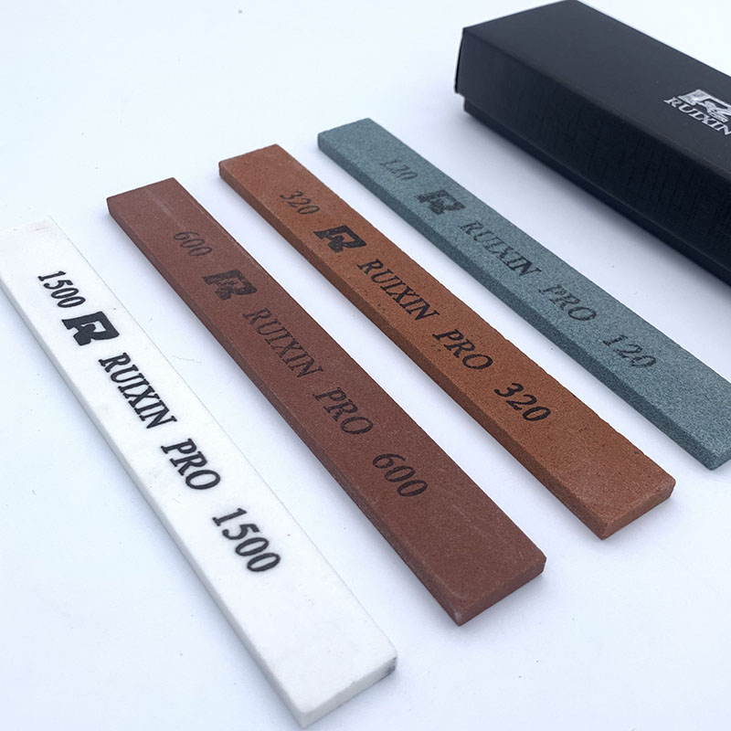 Piedra de afilar RUIXIN de , afilador de cuchillos, herramientas, sistema de piedra de aceite y agua con cajas