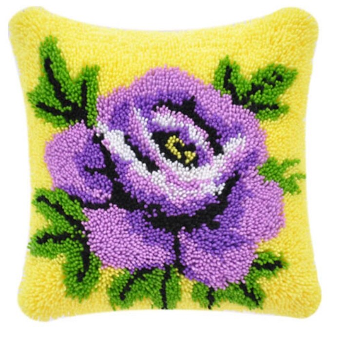 Bloem Klink Haak Smyrna Smyrna Knop Pakket Knoop Kussen Coussin Haak Loquet Klink Haak Kit Knooppakket Tapijt Kussen Heek