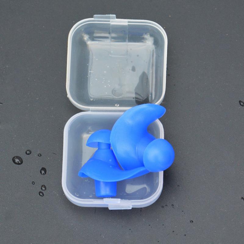 1 Pairs Waterproof Swimming Silicone Swim Earplugs for Adult Swimmers Children Diving Soft Anti-Noise Ear Plug: E