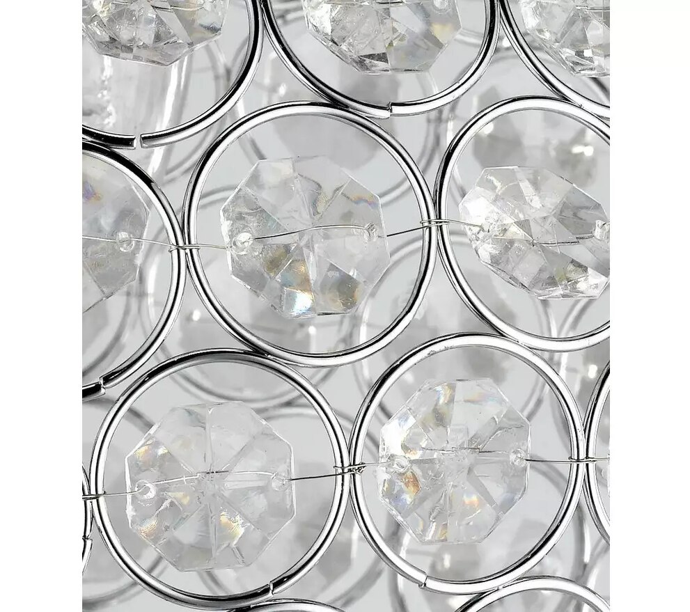 Acrylic Spherical Pendant Lampshade, Steel
