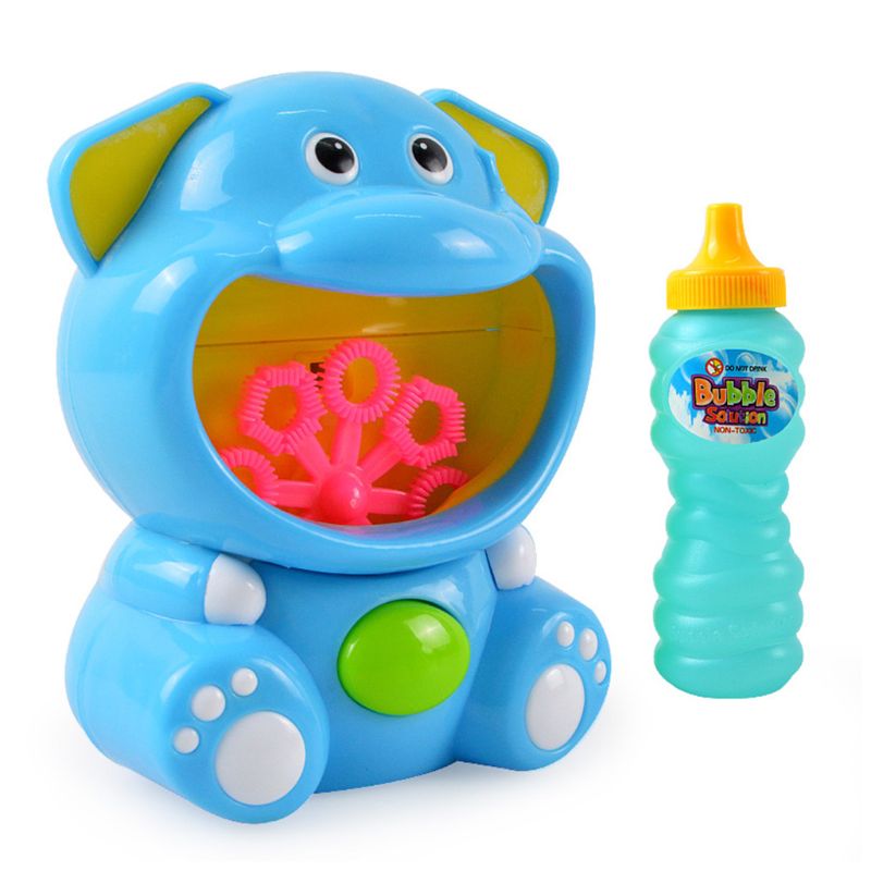 Elektrische Bubble Machine Cartoon Olifant/Hippo Bad Bubble Maker Speelgoed Voor Kids
