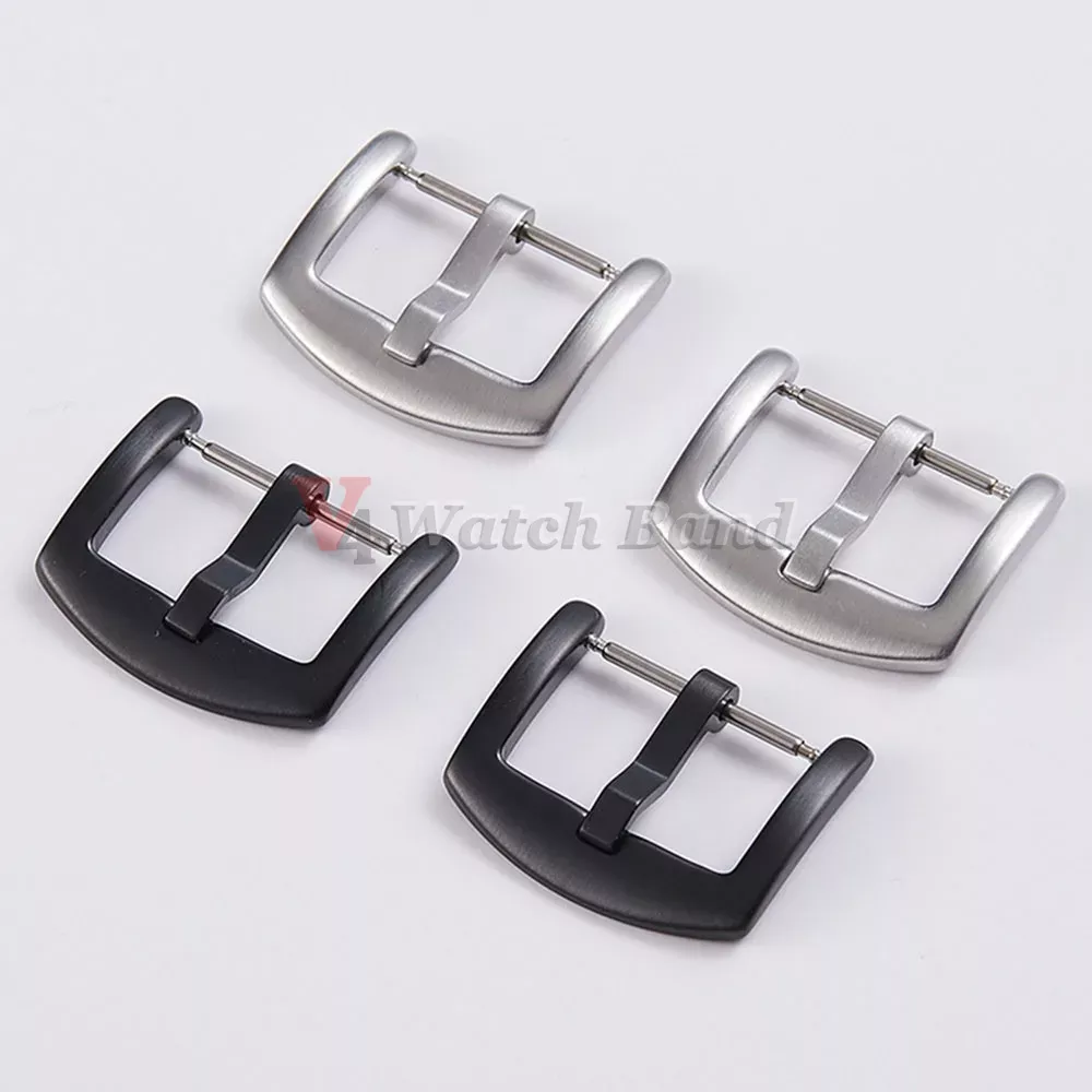 fast spenne metall klokkereim spenner rustfritt stål klokkerem lås nål knapp 16mm 18mm 20mm 22mm 24mm klokketilbehør