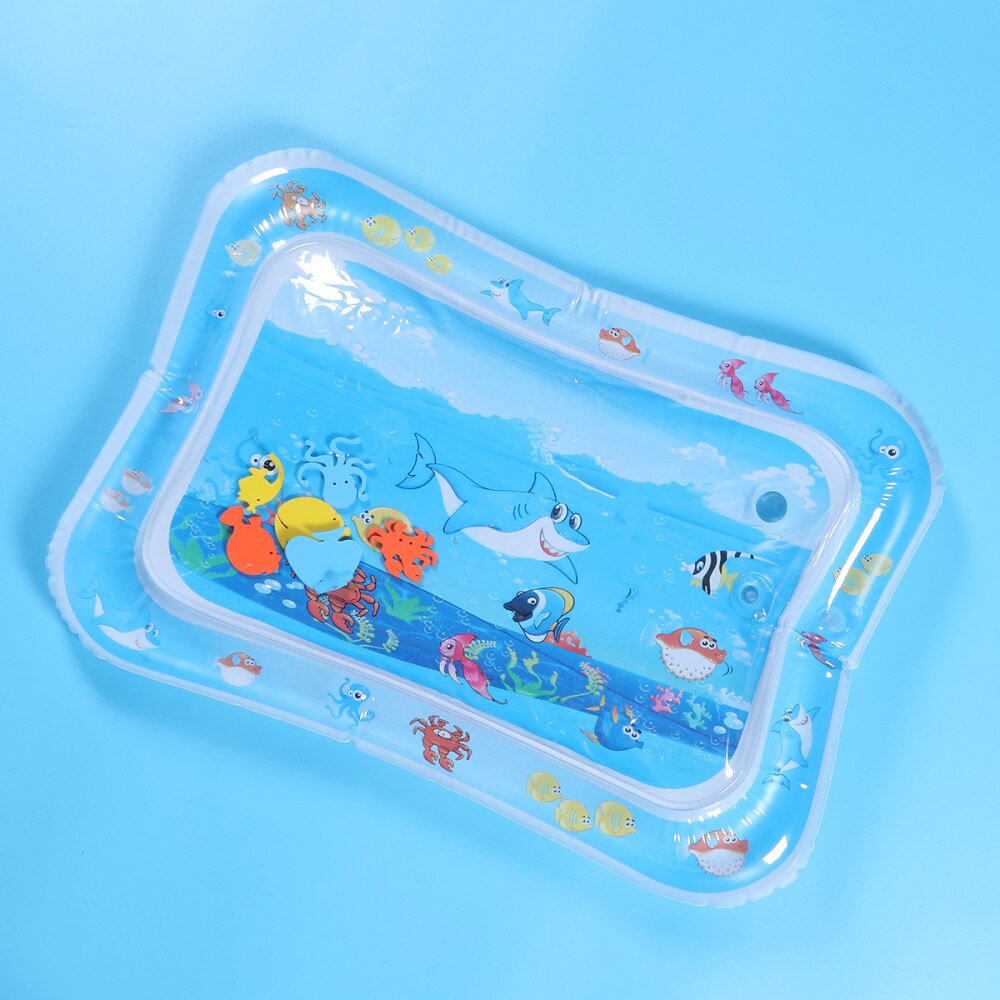1pc almofada de água inflável criativo jogando almofada inflável rastejando almofada tapete de jogo de água do bebê esteira de água (padrão de peixe-palhaço)