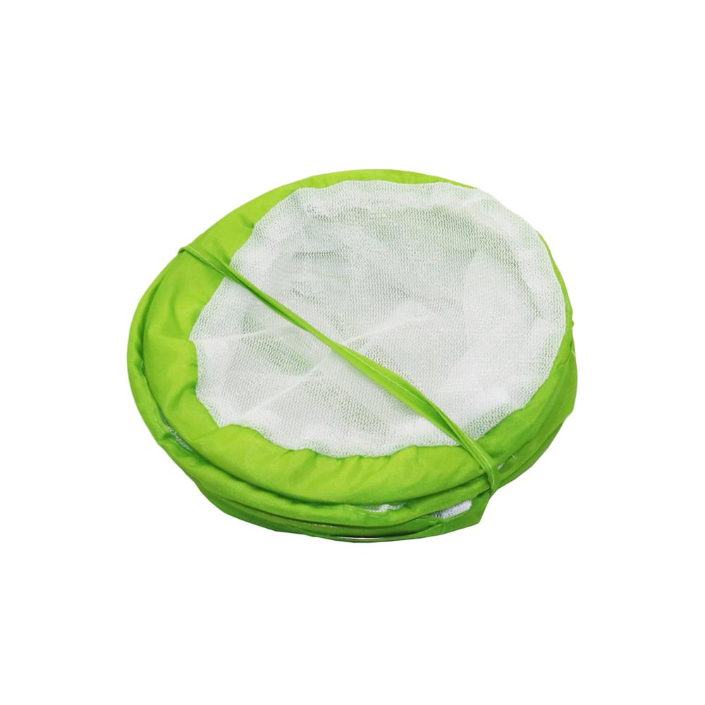Jaula plegable de malla para insectos, contenedor de alimentación cilíndrico para cría, mariposa, libélula, Mantis, transpirable