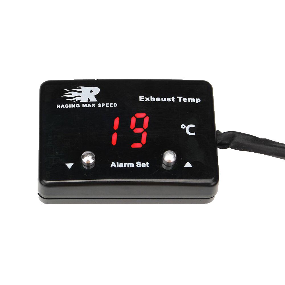 Medidor Digital de temperatura de gases de escape para coche, pantalla LED EGT, Sensor Universal, accesorios para coche: Red Light