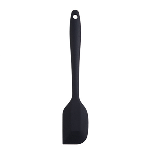 Multicolor 20.5*4Cm Food-Grade Siliconen Taart Spatel Non-stick Mengen Boter Beslag Cookie Pastry Schraper keuken Bakken Tools: Black