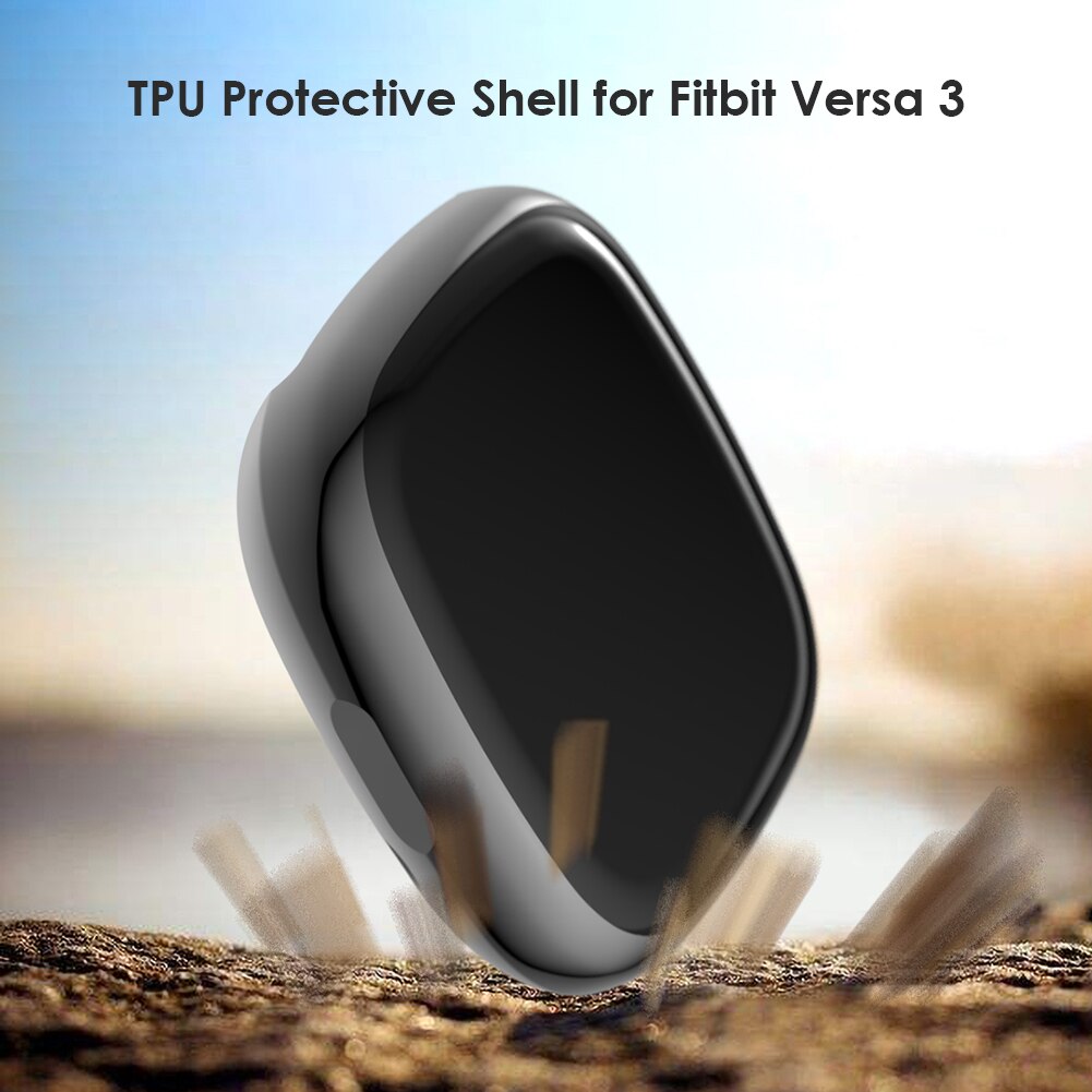 Screen Protector Voor Fitbit Versa 3/Fitbit Gevoel Lite Rondom Ultra Dunne Zachte Tpu Horloge Case Bumper protector