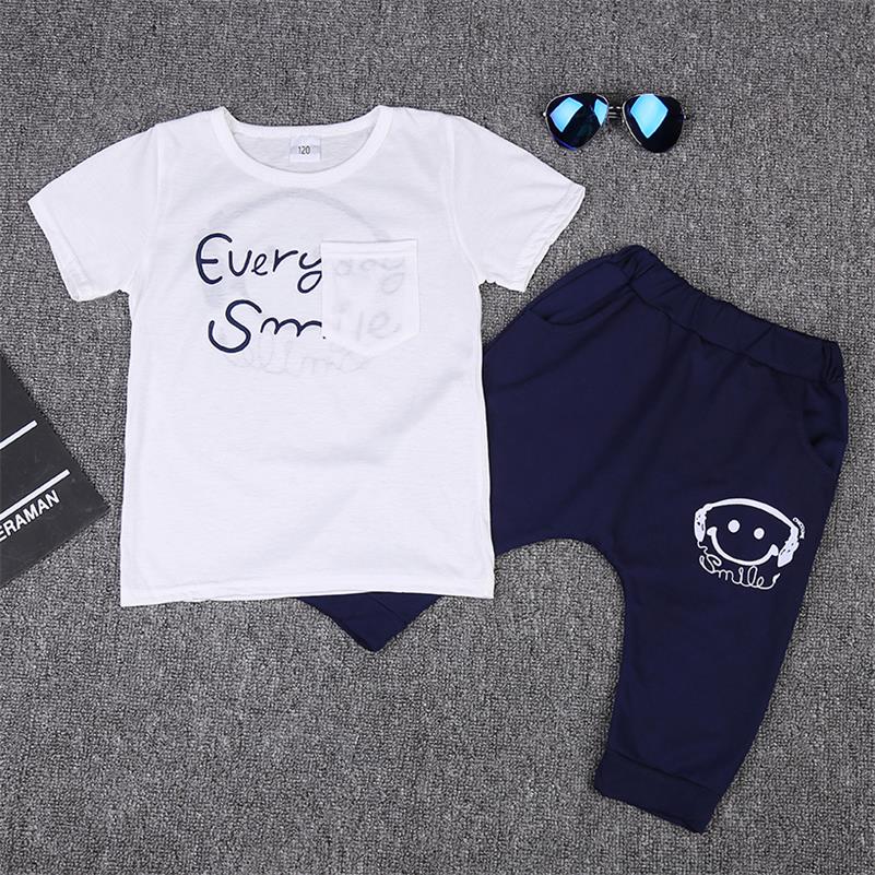 Conjunto de ropa de verano para bebés, niños y niñas, trajes deportivos, superventas,: 2T