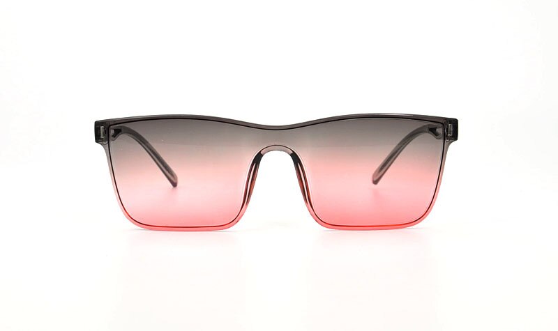 Kantløse solbriller i ét stykke med europæiske og amerikanske slikfarvede solbriller til damer: Y7