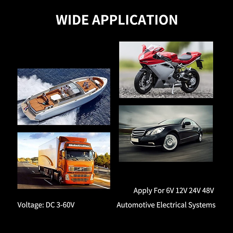 Automotive Test Light Digital LED Circuit Tester 3-60V DC Auto Electric Tester Light Tool With Voltmeter And Probe