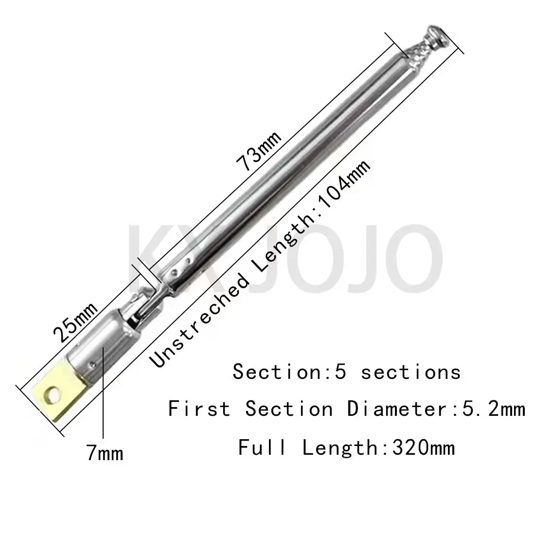 RF Coax Connector SMA Male BNC/TV/F/Universal Head Plug Connector with Screw for Replacement Telescopic Antenna Aerial Control: Brown