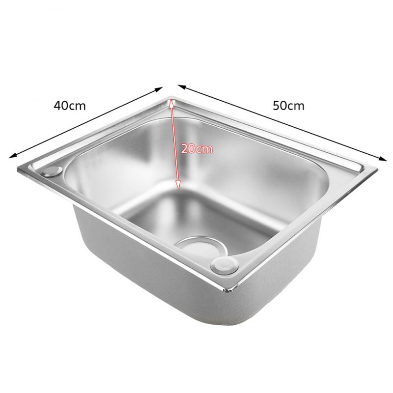 Spoelbak Enkele Wastafel Enkele Wastafel Keuken Bar Armatuur Enkele Wastafel Verdikte Spoelbak Grote Single Slot Huishoudelijke Slot Schotel Wastafel Hwc