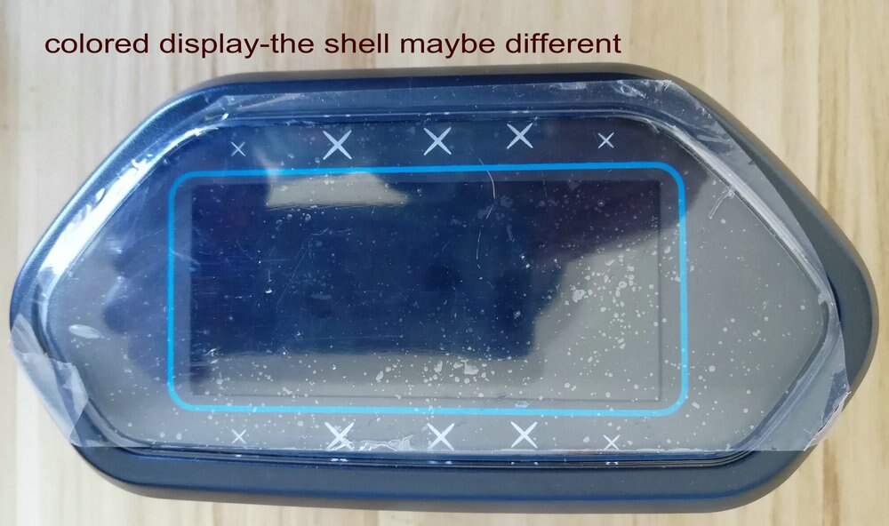 LCD display for electric bike scooter motorcycle speedometer odometer with shell 48v-96v for little turtleking battery indicator