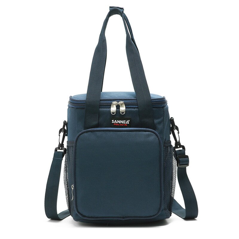 Roggen Zeit Neue eis tasche klapp kühltasche isolierung picknick rucksack umwelt freundliche tragbare wärme erhaltung tasche 9L: NAVY