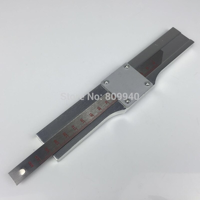 High precision 0-150mm portable practical fine tire tread depth gauge measuring ruler with magnifying glass Fetal instrument