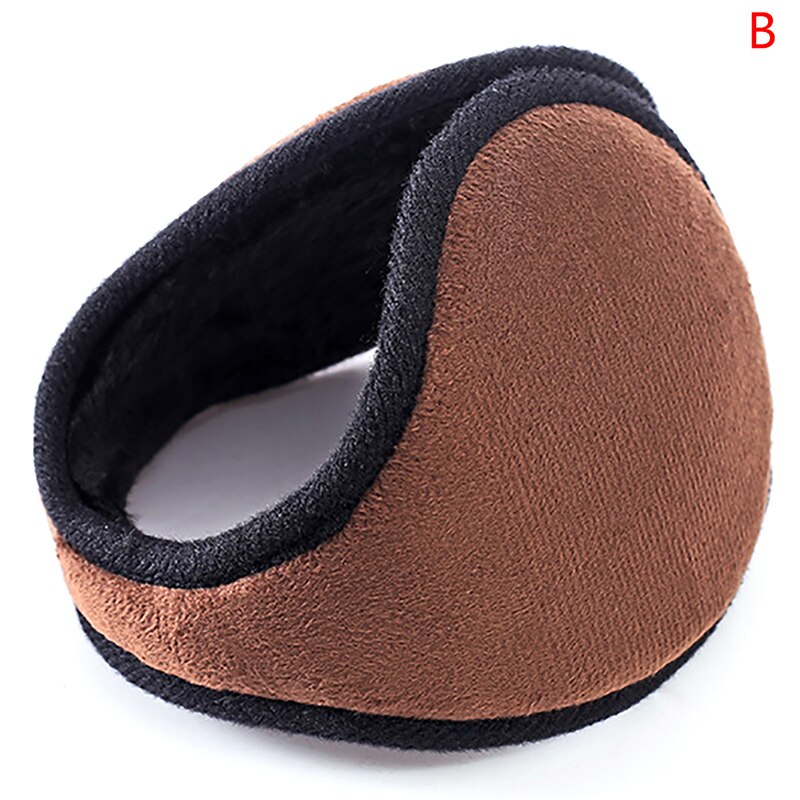 Pluszowe plecy w stylu mody nauszniki męskie nauszniki męskie nauszniki na co dzień utrzymuj ciepło zimowa pokrywa ochronna robić użytku na zewnątrz osłona uszu: B