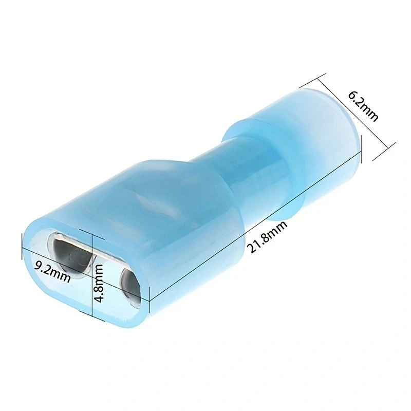 20 Pairs Spade Crimp Connectors Nylon Fully Insulated Electrical Wire Cable Crimp Terminals Kit Set