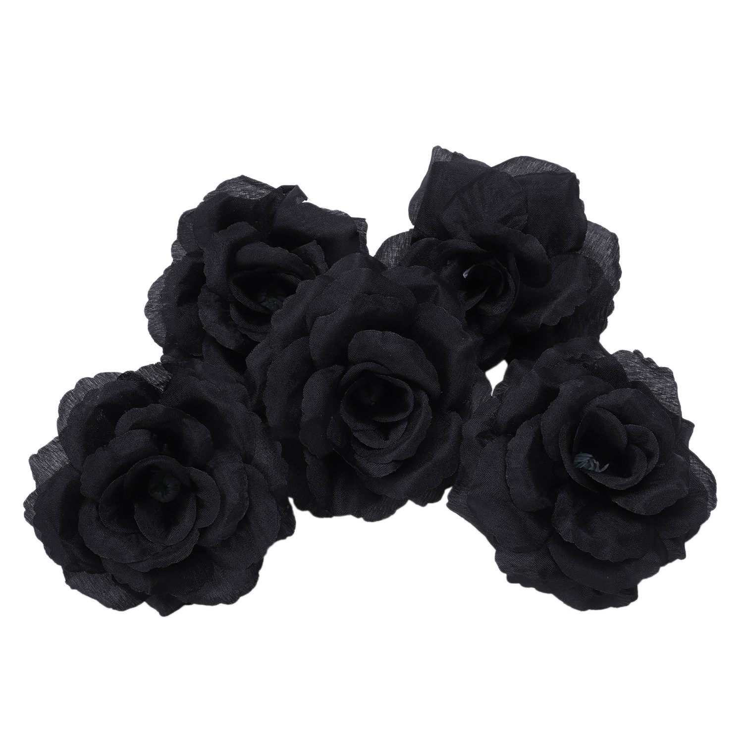 Flor de seda Artificial Rosa Negra para , boda, casa, oficina, decoración de jardín, bricolaje, 20 piezas