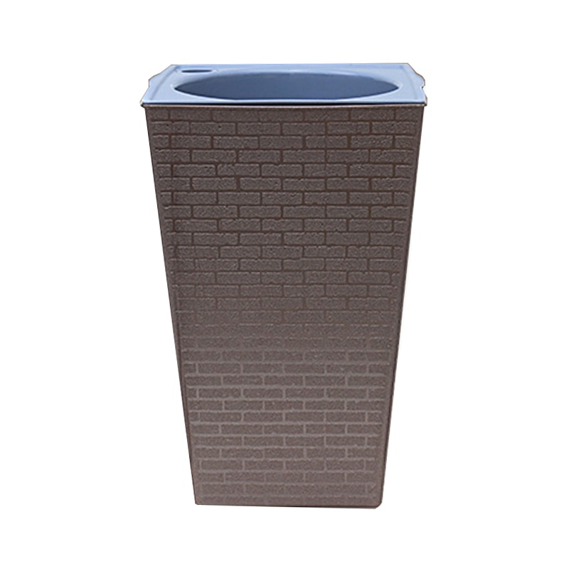 Brique motif Pot de fleurs Imitation métal plastique Pot de fleur carré et grand Type pour jardinage plantes en Pot DTT88