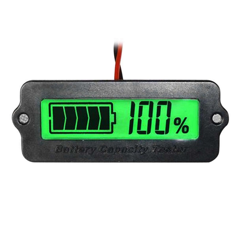 Digital Battery Capacity Tester Voltage Capacity Percent Meter Battery Monitor for Lithium Batteries and Lead-Acid Batteries