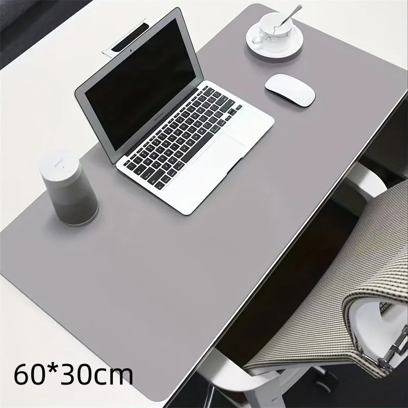 1 Pcs Large Size 600*300mm Office Desk Protector Mat PU Leather Waterproof Mouse Pad Desktop Keyboard Desk Pad Gaming Mousepad