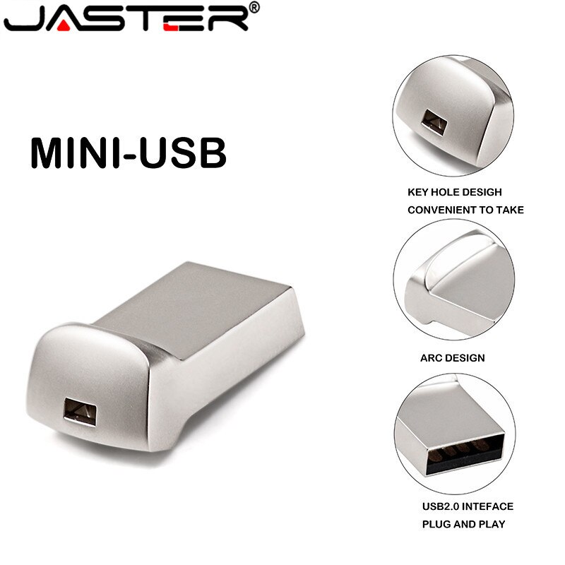 Mini USB 2.0 32GB 64GB di Capienza Reale USB Flash Drive 128GB Pendrive 16GB 8GB Pen drive U Disco di Memoria Flash del Bastone di Trasporto libero