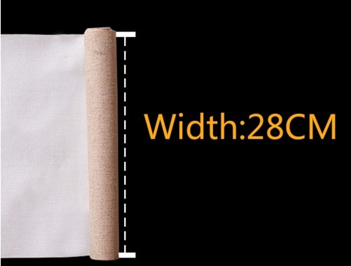 Linen Blend Primed Blank Canvas Layer Oil Painting Canvas acrylic painting 1m One Roll ,28/48cm Width