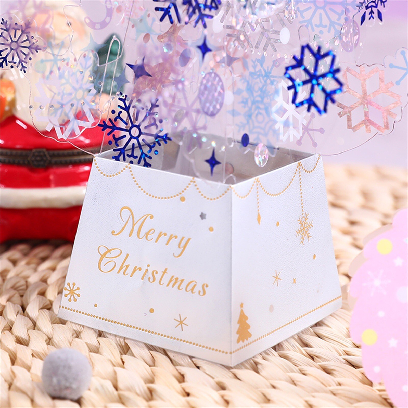 Christmas Greeting card three-dimensional 3D Handmade Card Year And Thanksgiving Thank You Card Christmas Decoration