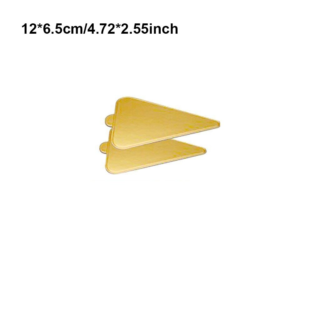 100 unidades/pacote bolo de papelão mini bolo placas cupcake sobremesa bandeja multi forma papel dourado base bolo pastelaria kit decorativo festa: A