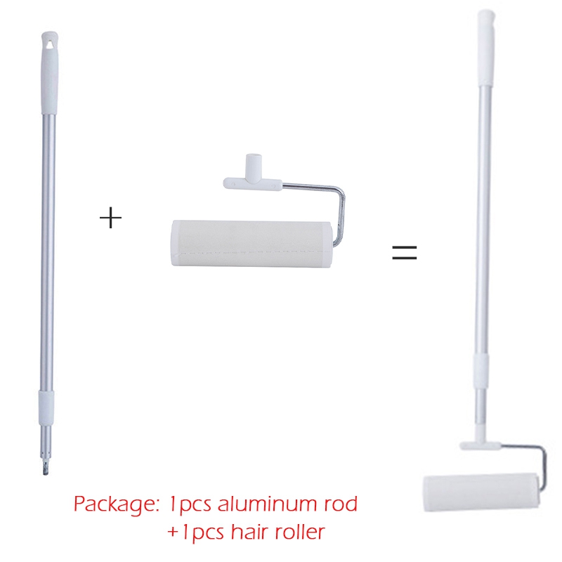 Fregona plana multifuncional 3 en 1, removedor de pelo de suelo, mopa electrostática seca con juego de limpieza de papel, herramienta de limpieza doméstica: Hair roller 01