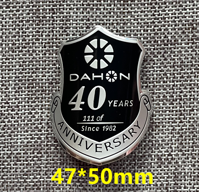 Bicycle Aluminum Alloy Logo Stickers For Dahon Folding Bike Commemorative Sticker Decorative Accessories: Yellow