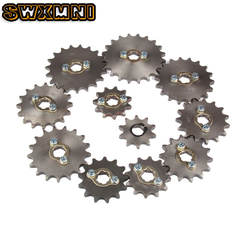 Voor Motor Tandwiel #530 12T 17Mm 20Mm Voor 530 Ketting Met Retainer Plaat Locker Motorfiets Dirt bike Pitbike Atv Quad Onderdelen
