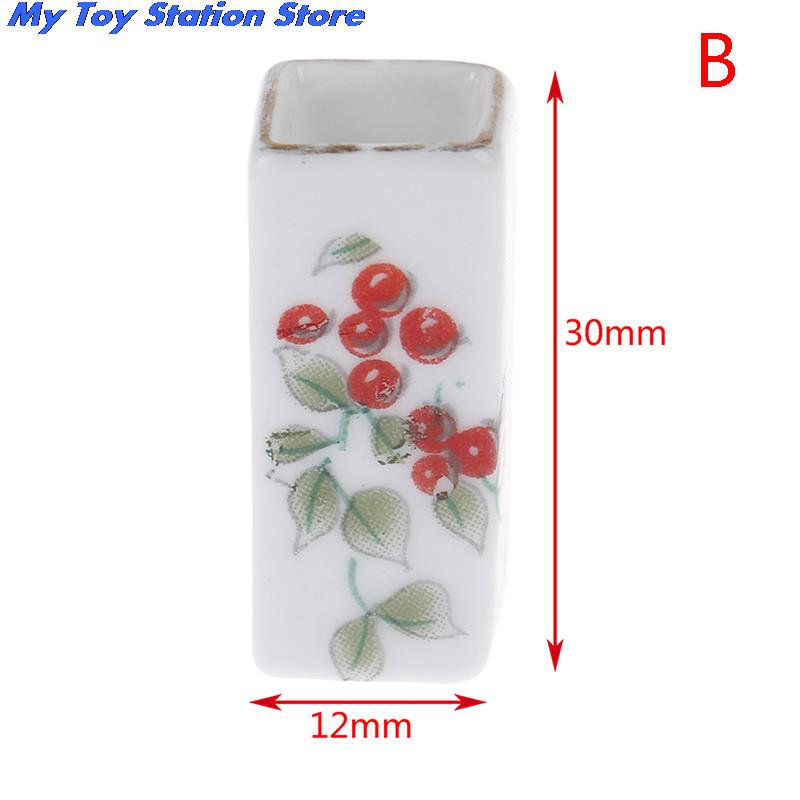 1:12 mini porta bacchette in ceramica miniatura per Astuccio delle bambole accessori casa delle bambole mini mobili da cucina accessori di simulazione giocattolo: B