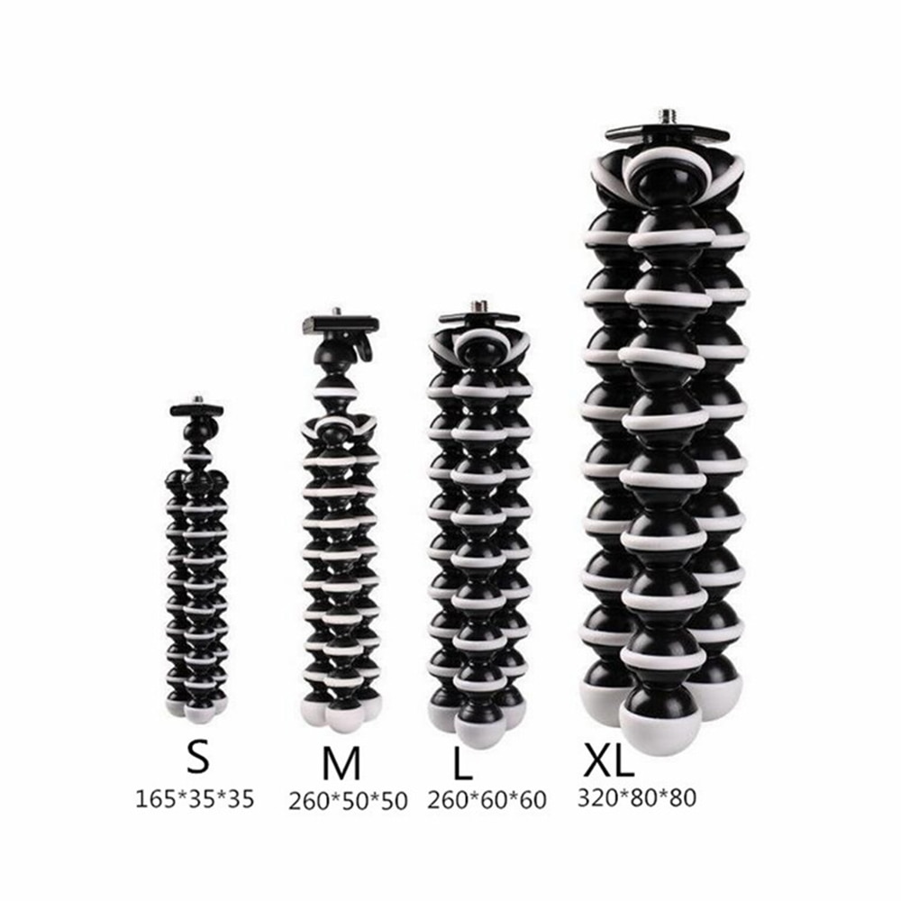 Octopus Tripod Lightweight Portable Mobile Camera Holder Clip Smartphone Monopod Tripe Stand S M L XL Size for Phone Camera