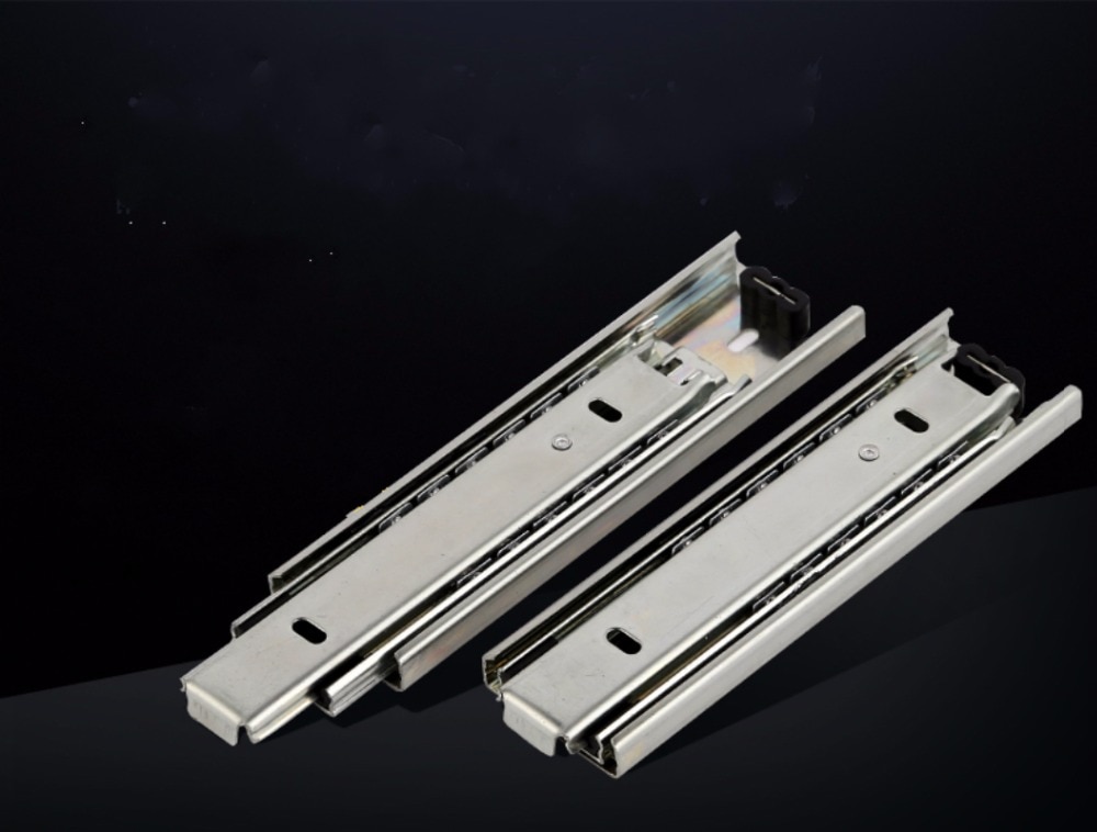 Drawer track, drawer slide, three rail drawer, guide rail, slide rail, furniture hardware fittings, slipway
