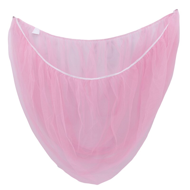 Useful Mesh Buggy Crib Netting Cart Mosquito Net Pushchair Full Cover Net Infants Baby Stroller Pushchair Mosquito Insect Net: PINK