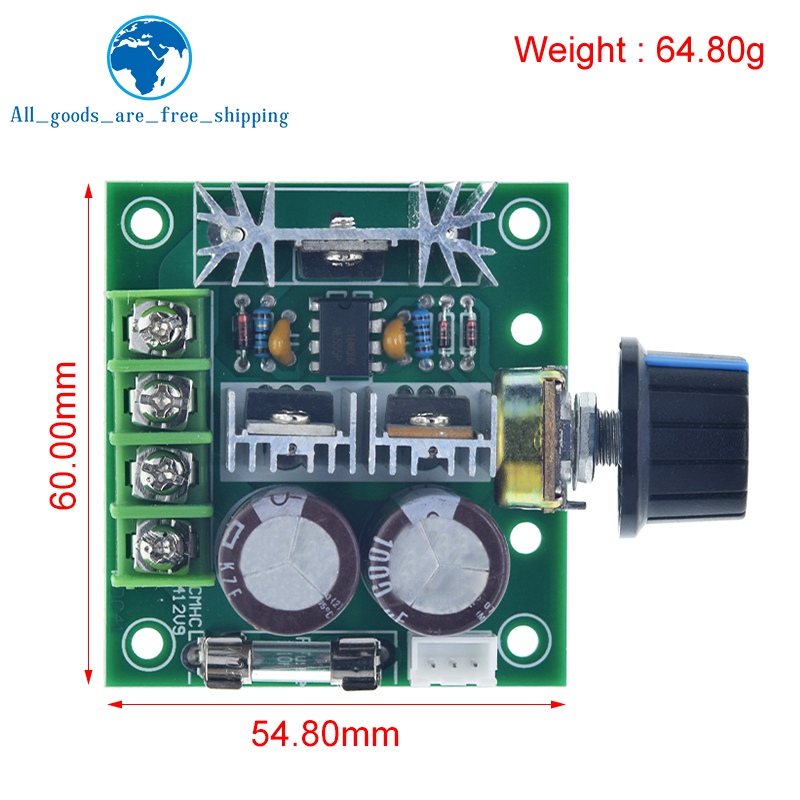 DC 12-40V 12V-40V 10A PWM Motor Speed Control Switch Controller Volt Regulator Dimmer