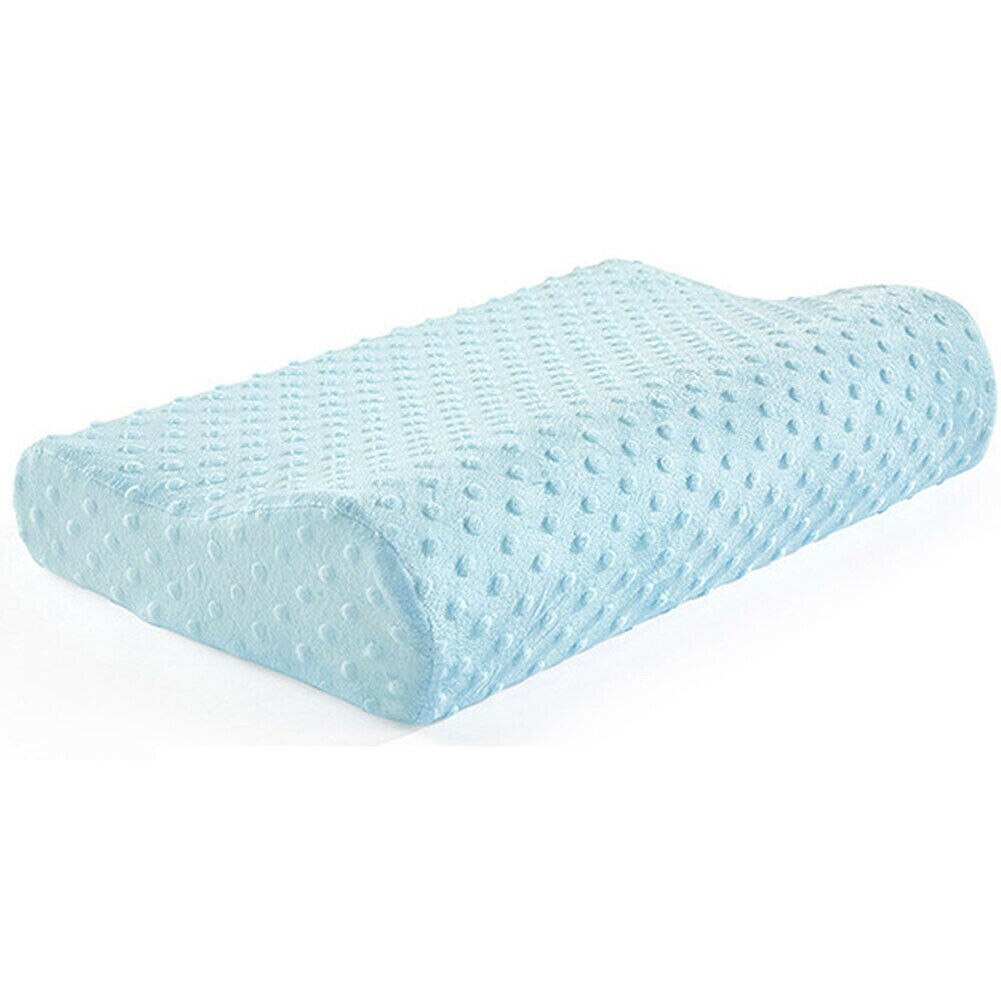 Oreiller en bambou à mémoire de forme | , orthopédique, en mousse, oreillers, voyage, Almohada, cervicales, Kussens, Poduszkap: Bleu